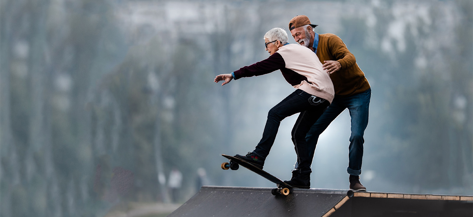 Woman on Skateboard